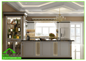 thiet ke noi that phong bep tan co dien anh Dat An Giang