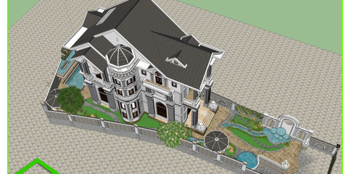 THIẾT KẾ THI CÔNG BIỆT THỰ ĐẸP BẢO LỘC, ĐÀ LẠT, LÂM ĐỒNG ( MS: BTTCD 1709)