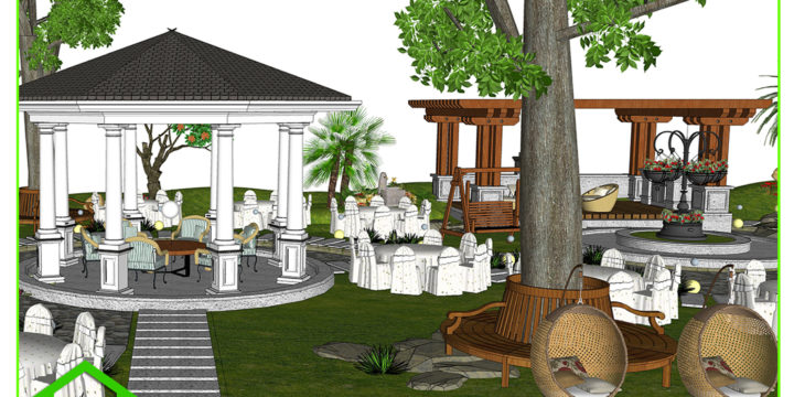 Thiết kế sân vườn anh Bình ( Đà Lạt, Lâm Đồng)