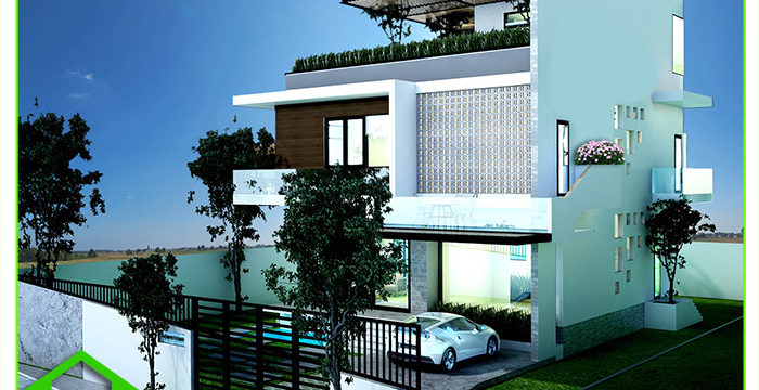 THIẾT KẾ NHÀ PHỐ HIỆN ĐẠI ANH QUANG ĐÀ LẠT, LÂM ĐỒNG ( MS: NP 1014)