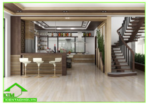 Nội thất phòng bếp biệt thự vườn anh Tuấn Kiệt