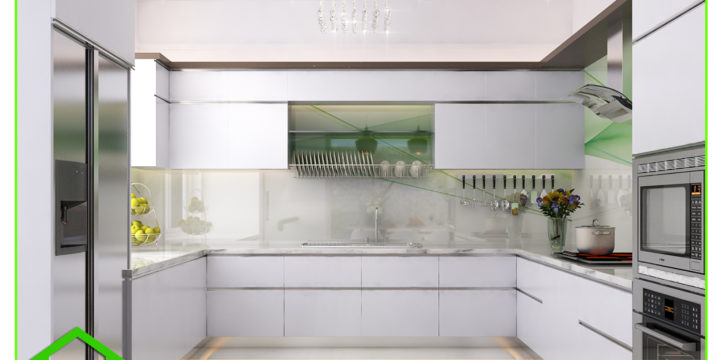 Nội thất phòng bếp biệt thự hiện đại chị Trâm (Đà Lạt, Lâm Đồng)