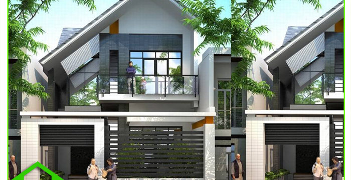 THIẾT KẾ NGOẠI THẤT NHÀ PHỐ HIỆN ĐẠI ANH TRÚC BẢO LỘC, LÂM ĐỒNG ( MS: NP 1025)