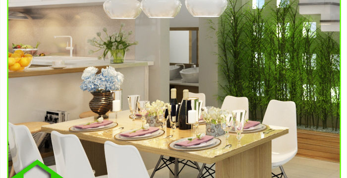 Tổng hợp mẫu thiết kế nội thất phòng ăn (01)
