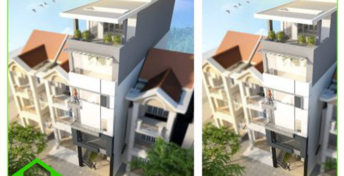 THIẾT KẾ NGOẠI THẤT NHÀ PHỐ HIỆN ĐẠI ANH PHONG ĐỨC TRỌNG, LÂM ĐỒNG ( MS: NP 1020)