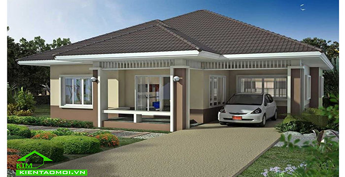 TỔNG HỢP MẪU BIỆT THỰ VƯỜN CẤP 4 KIẾN TẠO MỚI BẢO LỘC ( MS: KTM 04)